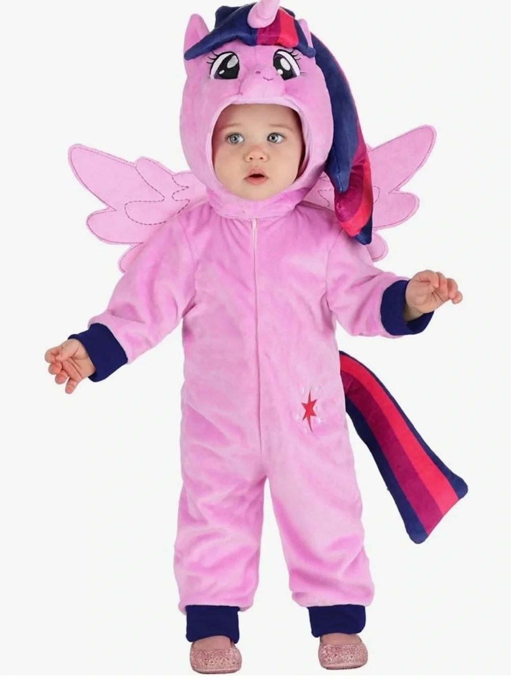My Little Pony Pink and Purple Twilight Sparkle Baby Halloween Costume Jumpsuit